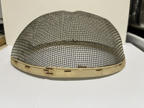 Old Antique Vintage Fencing Mask Face Shield Helmet Wire Mesh - Picture 4 of 7