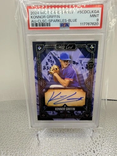 2024 Wild Card 5 Card Draw Konnor Griffin Auto /2 Psa 9