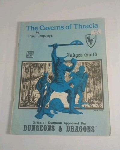 THE CAVERNS OF THRACIA GAME AID JUDGES GUILD 102 DUNGEONS & DRAGONS PAUL JAQUAYS - Picture 14 of 14