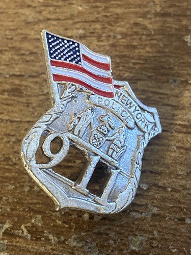New York Polizei Pin Amerikanische Flagge Patriot Pin Anstecknadel 911 9/11