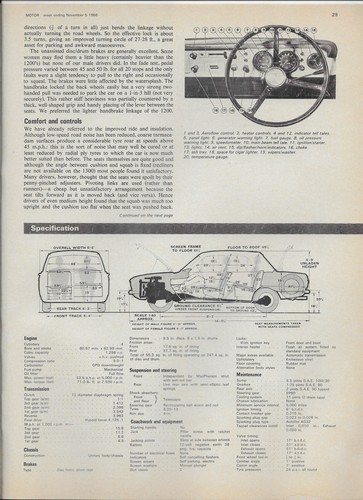 1966 Ford Cortina (Mk. 2) 1300: 6-page Motor magazine road test - Picture 5 of 6