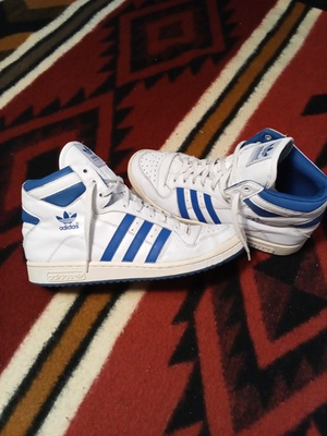 #ad #ad VTG Adidas Men#x27;s 10.5 De France Distressed 3 Stripes Basketball Top Ten Shoes $46.79