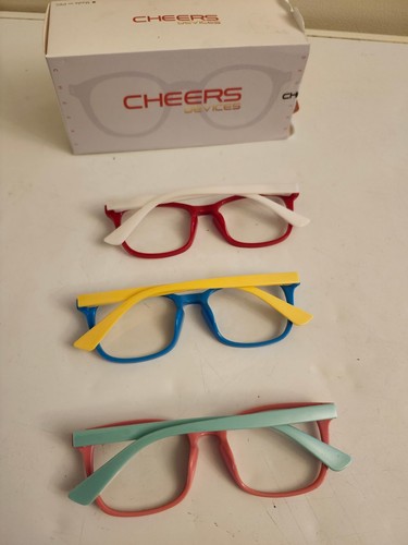 3 Pair Blue Light Blocking Glasses for Kids Boys Girls Teens - Computer - Picture 2 of 2