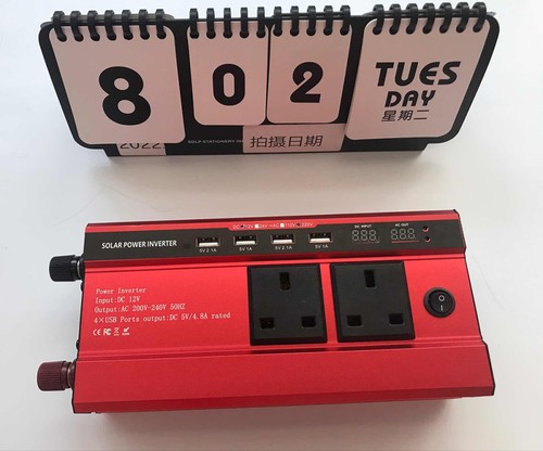6000W Peak Power Inverter DC 12V to AC 220V Car Converter 4 USB 2 Sockets - Picture 13 of 13