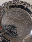 Round Decorative Coasters. Chrome. Detail Design. Set Of 6.