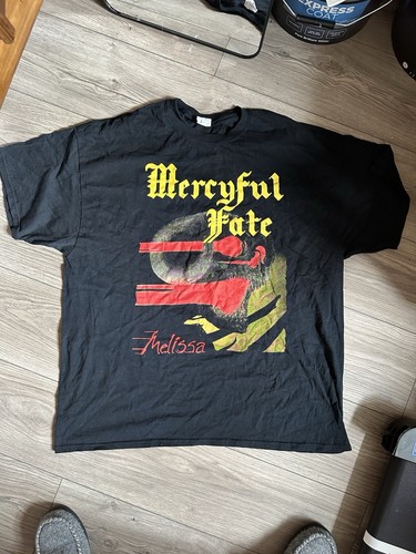 Mercyful Fate Black Cotton Melissa XXL Shirt 2XL King Diamond Heavy Metal