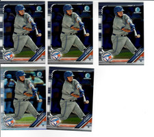 (5) 2019 ALEJANDRO KIRK BOWMAN CHROME DRAFT REFRACTOR  BLUE JAYS