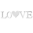 5Pcs Letters Acrylic Heart Shaped Wall Decal Home Decor