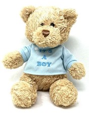 Pre Owned Gund Plush - “It’s A Boy” T-Shirt Bear #015418 - Stuffed Teddy Bear 