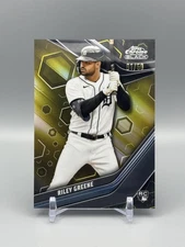 2023 Topps Chrome Black Riley Greene RC Gold Bookend 01/50 #27 Detroit Tigers