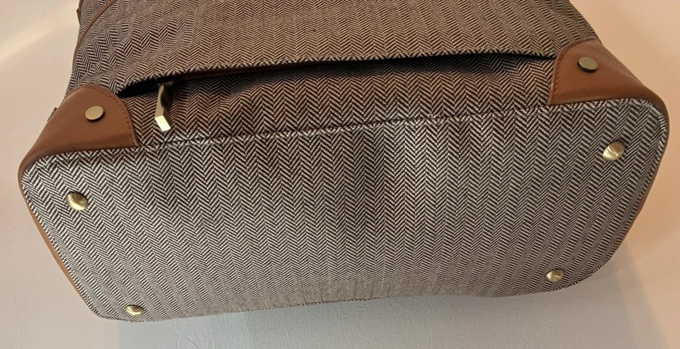 Bolso de Mano Hartmann Herringbone Luxe Terracota Bolso de Viaje de Hombro NUEVO Foto 4 de 4