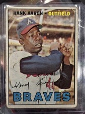 HANK AARON 1967 Topps #250! Well Centered! Braves HOF! G