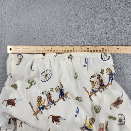 Vintage Ranch Dressing Maxi Skirt Medium Western Festival Cowboy Embroidered - Picture 3 of 11