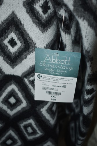 Men's Warner Brothers Abbott Elementary Teachers Ed Diamond Sweater zipper XXL - Picture 4 of 5