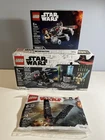 New LEGO Star Wars Lot 75246, 75295 & 30380, Retired, Sealed In Damaged Box