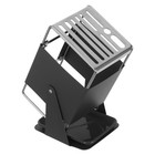  Messerhalter aus Edelstahl: 30° drehbares Utensilien-Aufbewahrungsregal mit