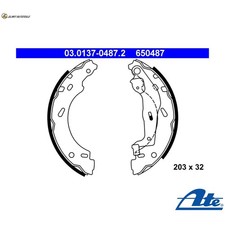 BREMSBACKENSATZ 03.0137-0487.2 FÜR SMART FORTWO/Cabrio/HATCH/PEQUENO 1.0L 3cyl