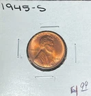 1945-S LINCOLN WHEAT CENT ~ CH/BU ~BEAUTIFUL COIN~