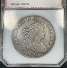 1800 Draped Bust Silver Dollar $1 Vf Very Fine Details Plugged