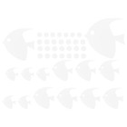 1 Set Tropical Fish Wall Decal Wall Sticker Mirror Sticker Decorative Wall Decal
