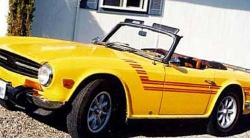 New 1969-1976 Triumph TR6 OEM Die Cut Side Stripe Kit - Picture 6 of 10