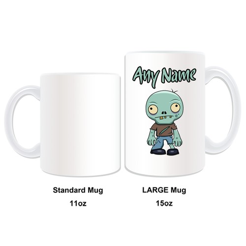 Personalisierte Geschenk Dumm Grün Zombie Tasse Spardose Tasse Teufel Walking Dead Voodoo - Bild 10 von 21