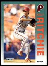 1992 Fleer Baseball Card Wally Ritchie Philadelphia Phillies #543