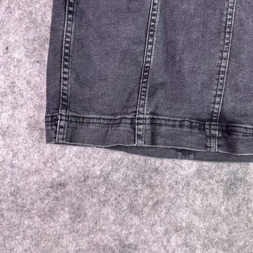 Free People Skirt Womens 4 Black Lace Up Stretch Denim High Waist - Picture 5 of 15