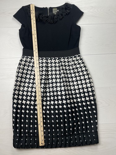 Taylor Black A Line Dress Size 6 - Picture 5 of 8