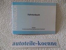 1x Fahrtenbuch DIN A6 quer für 190 Eintragungen Nachweis Finanzamt