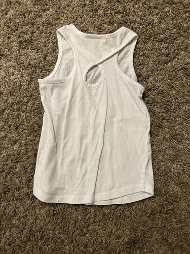 Adidas Girls Tank Top Shirt Athletic Red White Blue Flag Design Size 4 - Picture 2 of 2