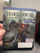 Transformers: Age of Extinction (Blu-ray, 3D, DVD, 4-Disc Set) Barely Used!