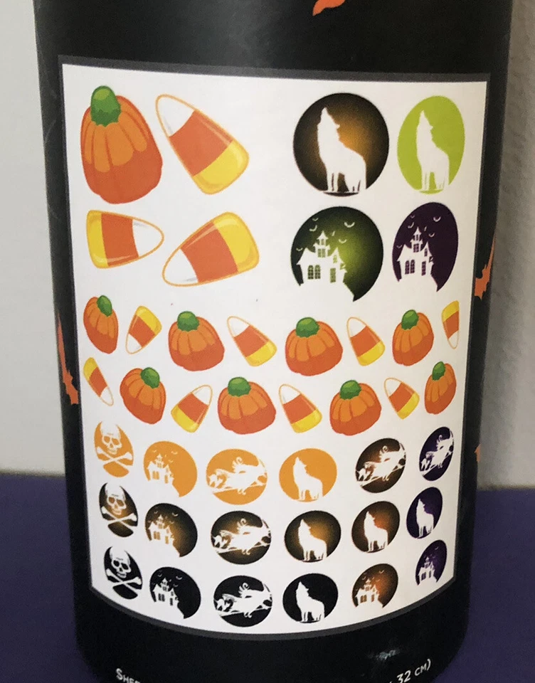 Acentos de diseñador de pared arte adhesivo Halloween calabaza bruja lobo decoración de pared Foto 2 de 4