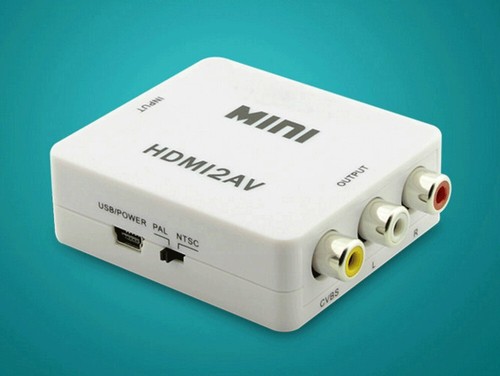 Mini Composite CVBS 3RCA HDMI to AV Video Converter Adapter 1080p 720p Upscaler - Picture 4 of 10