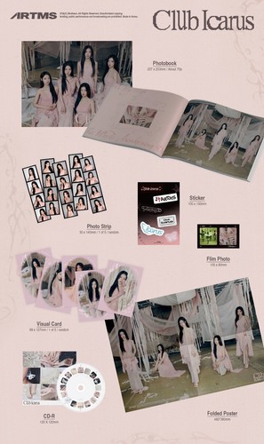 K-POP ARTMS 1st Mini Album Club Icarus CD+P.Book+Film+Visual+Sticker+Poster+Gift - Imagen 3 de 10