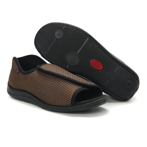 Mens Diabetic Slippers Extra Wide Adjustable Swollen Feet Edema Comfort Sandals - Bild 9 von 9