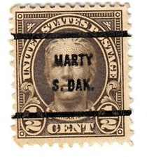 Scott Stamp # 551 (1/2 c), NATHAN HALE, Single Precancelled Marty S. Dakota