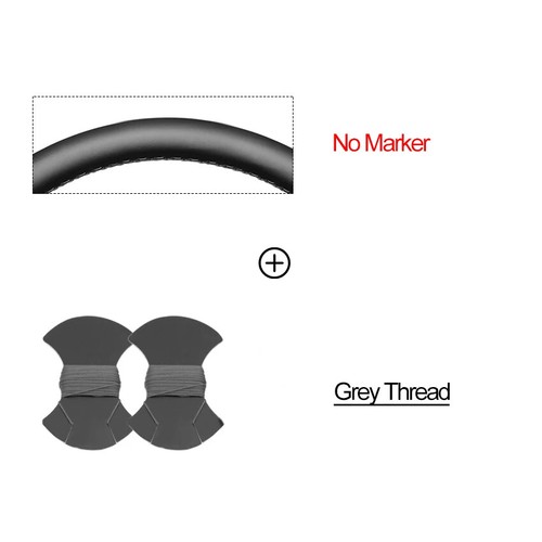 Cubierta de volante de cuero artificial PU negra para Chrysler 300 Pacifica 2018- - Imagen 16 de 25