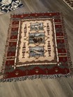 USA Made EUC Rustic Retreat Tapestry Throw Blanket Afghan 50x58”