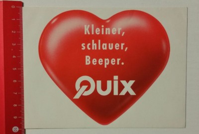Aufkleber/Sticker: Quix - Kleiner schlauer Beeper (240217167)