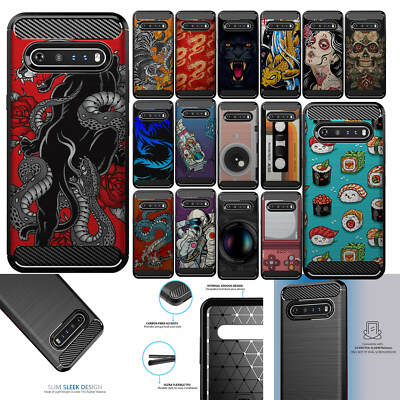 For [LG V60/ LG V60 ThinQ][Flex TPU Fiber SET10] Shock Slim Flexible Case
