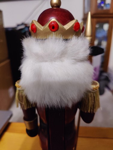 Traditional Wooden Soldier Nutcracker Jewel Crown 13.75 " - Picture 6 of 10