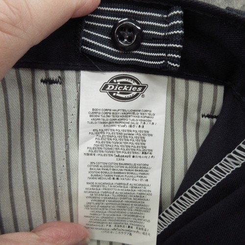 Dickies Boys Flat Front Pants Sz 14 Navy Blue Twill Classic Fit Straight Leg New - Picture 9 of 13
