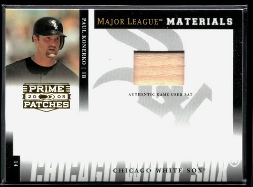 Paul Konerko 2005 Donruss Prime Patches Major League Schläger #MLM-2 #/150