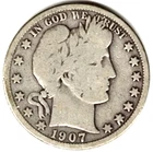 1907 O Barber Half Dollar grades in GOOD condition. SEE THE SCAN      stk 849