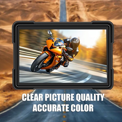 Portable Motorcycle Navigator Car Radio Touch Screen fit CarPlay Android Auto US - Picture 4 of 11