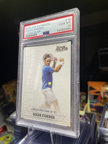 Roger Federer 2006 Ace Authentic Grand Slam Tennis #18 /1199 PSA 10 GEM MINT - Picture 3 of 6