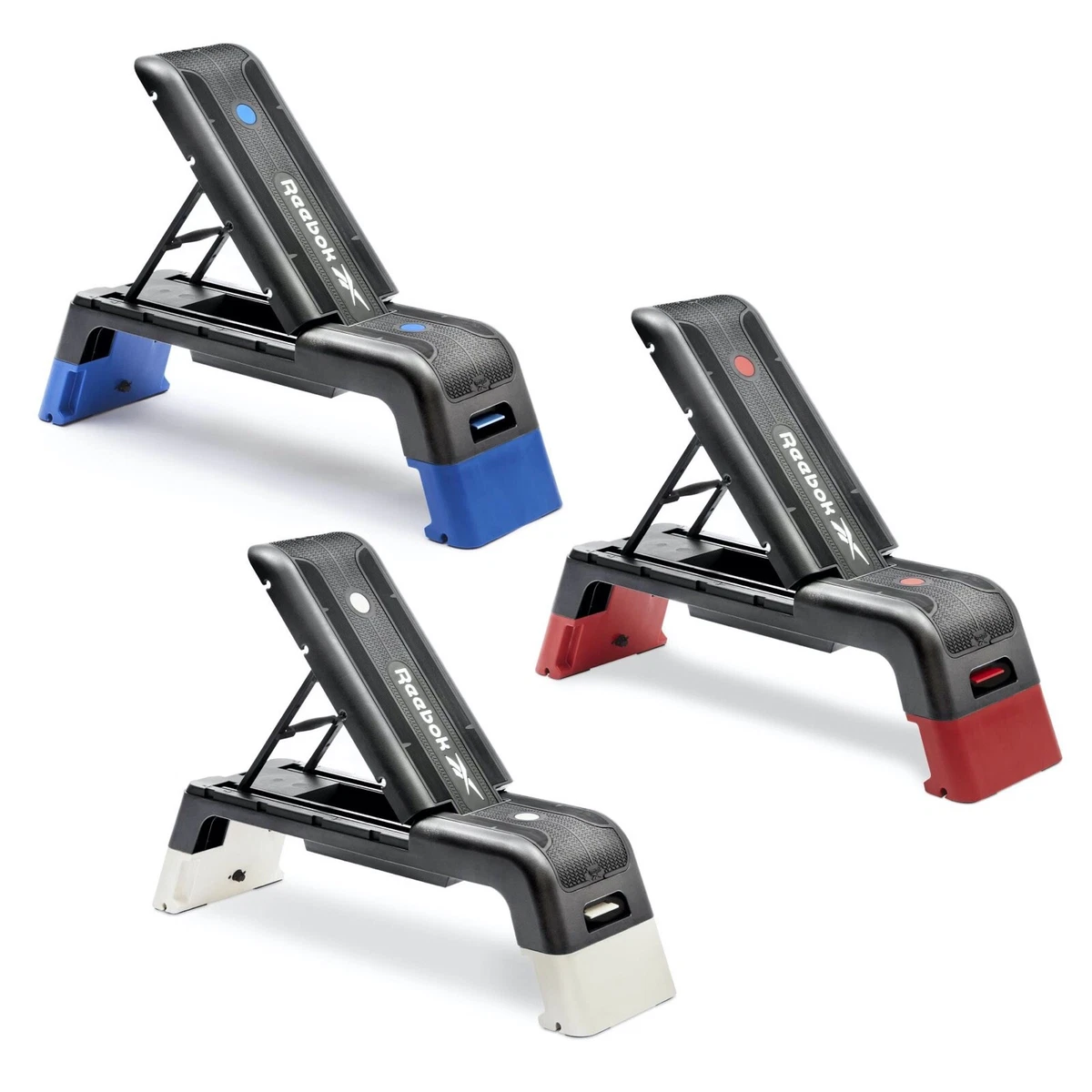 Kan weerstaan cap Succes Adjustable Step With Bench Function Reebok RAP-15170BL