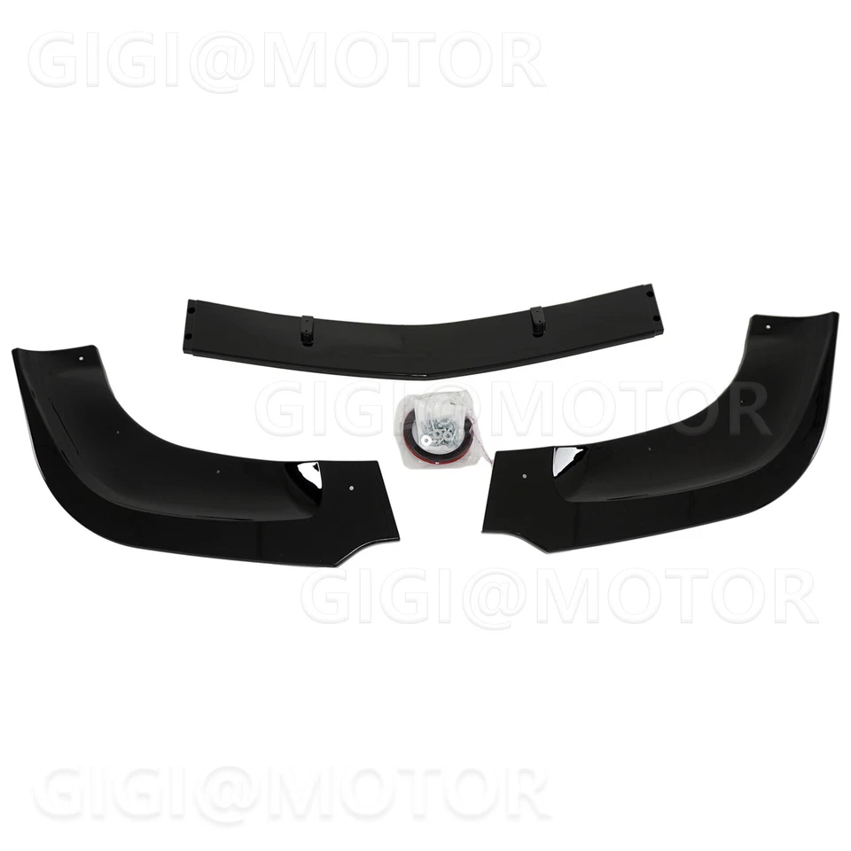 Labio de parachoques delantero negro brillante para Mercedes Benz Clase E W207 C207 AMG 2009-2012 Foto 3 de 4