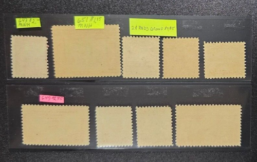 Lot of 2 Cent Reds, 643, 649, 651, 654, 657, 681, 689, 690, & 703. MNH & MLH Mix - Picture 2 of 2